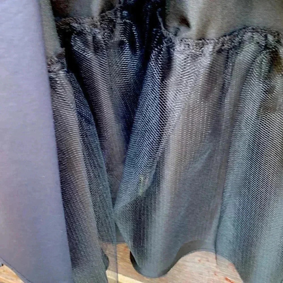 Joseph Ribkoff Gala Dress, Black, crinoline underneath, off the shoulders, Sz 12 - Picture 5 of 14